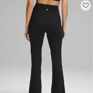 Black Lululemon Groove Nulu Super High Rise Flare Legging